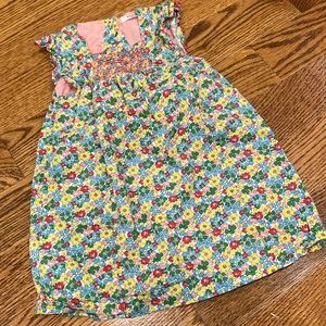 Baby Boden dress - floral pattern with matching bloomers - 18-24 months
